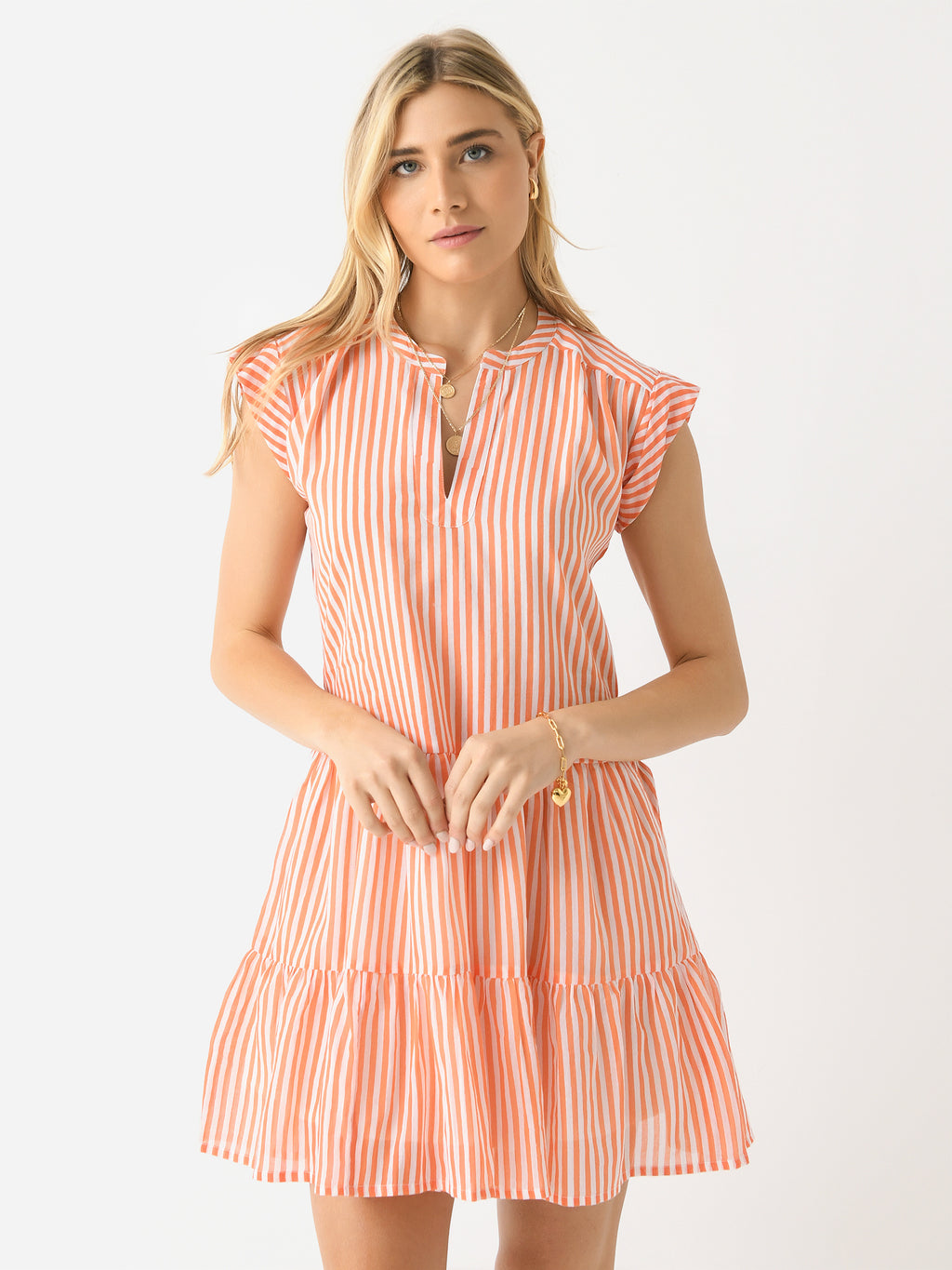 Oliphant Women's Roll Sleeve Mini Dress - Saint Bernard