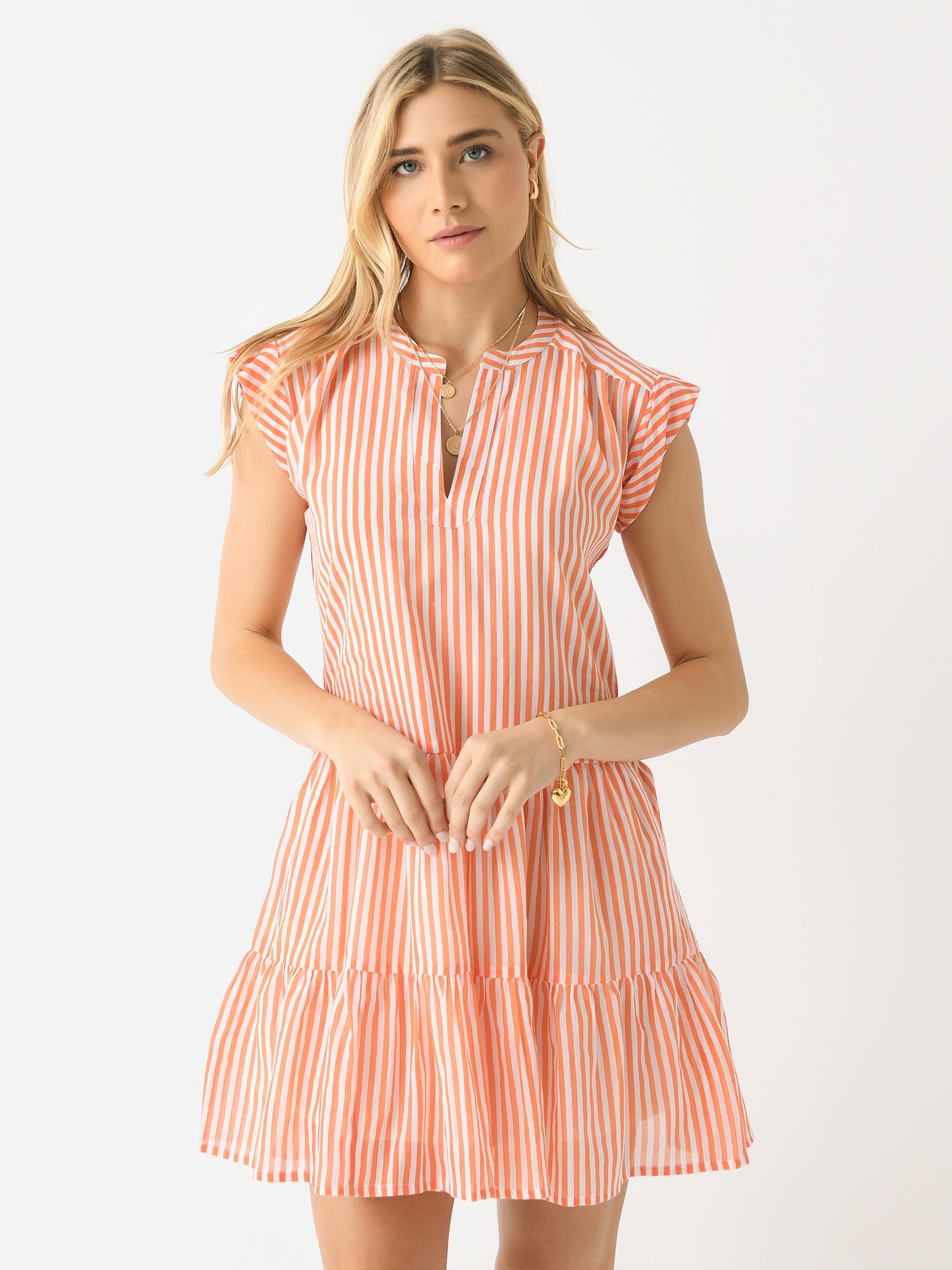 Oliphant Women's Roll Sleeve Mini Dress - Saint Bernard