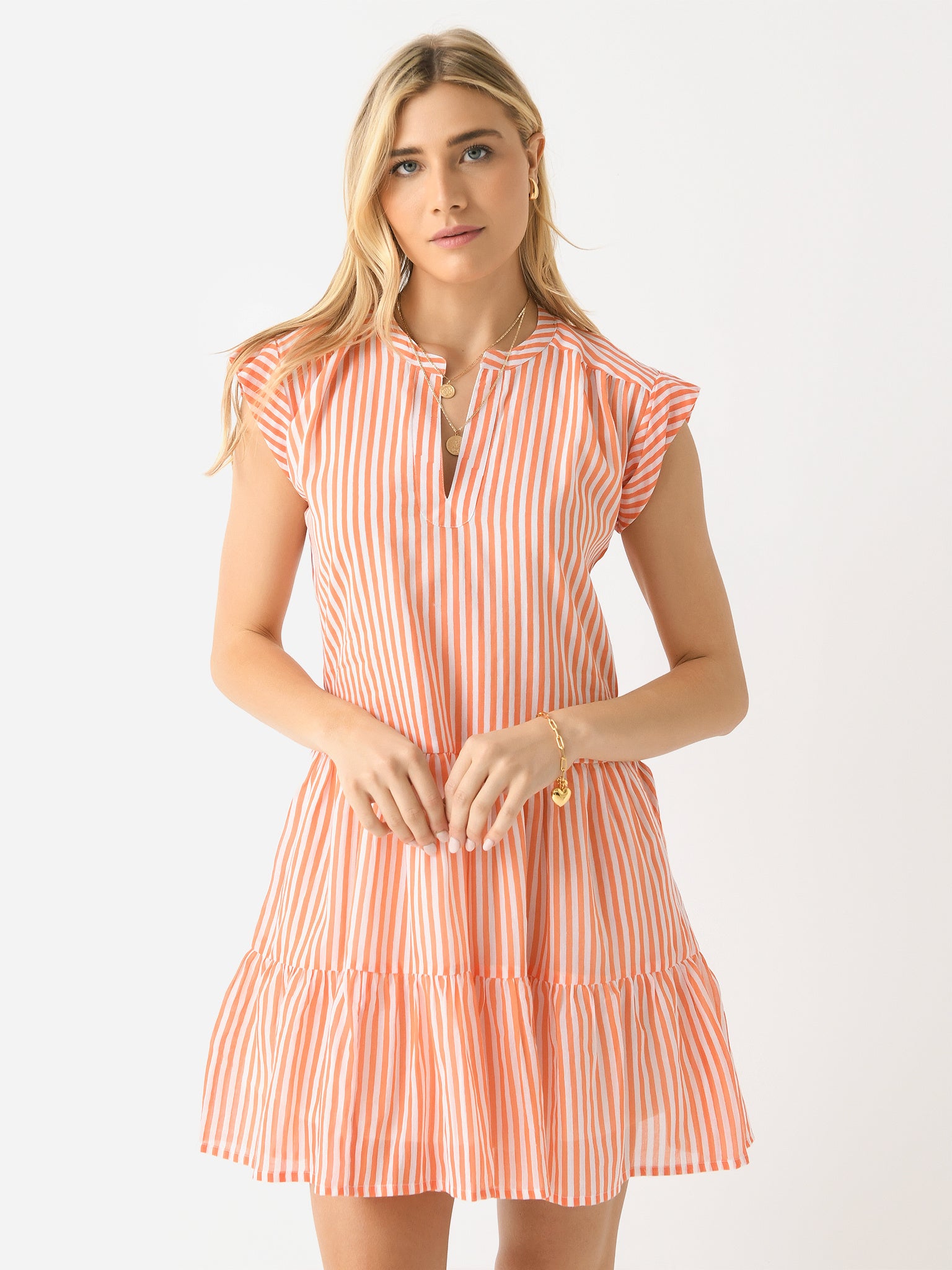 Oliphant Women's Roll Sleeve Mini Dress - Saint Bernard