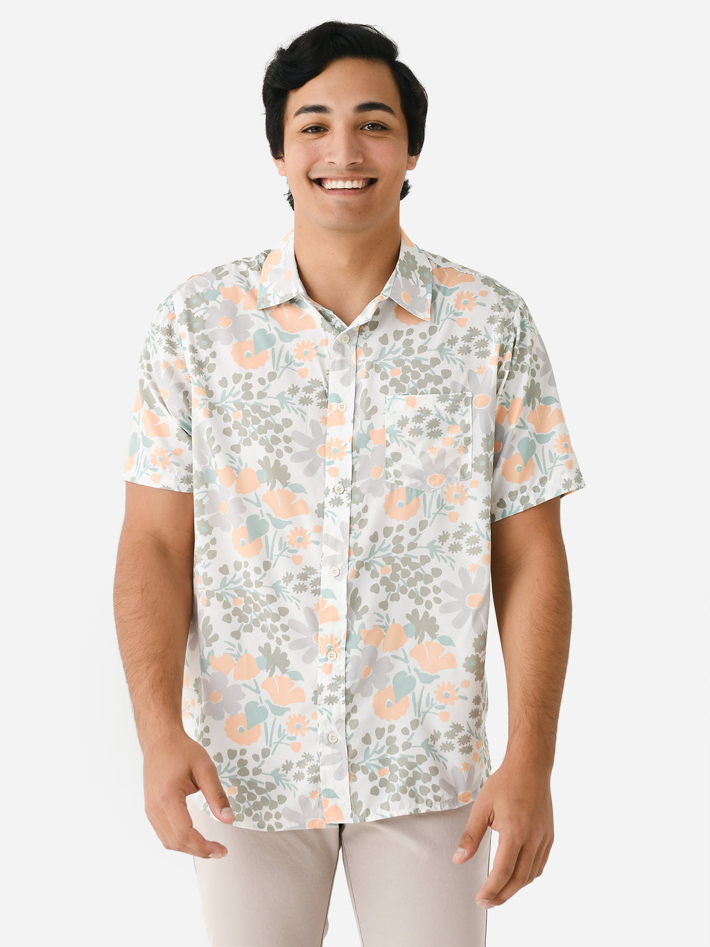Mañana Men's Breeze Button Up Shirt - Saint Bernard