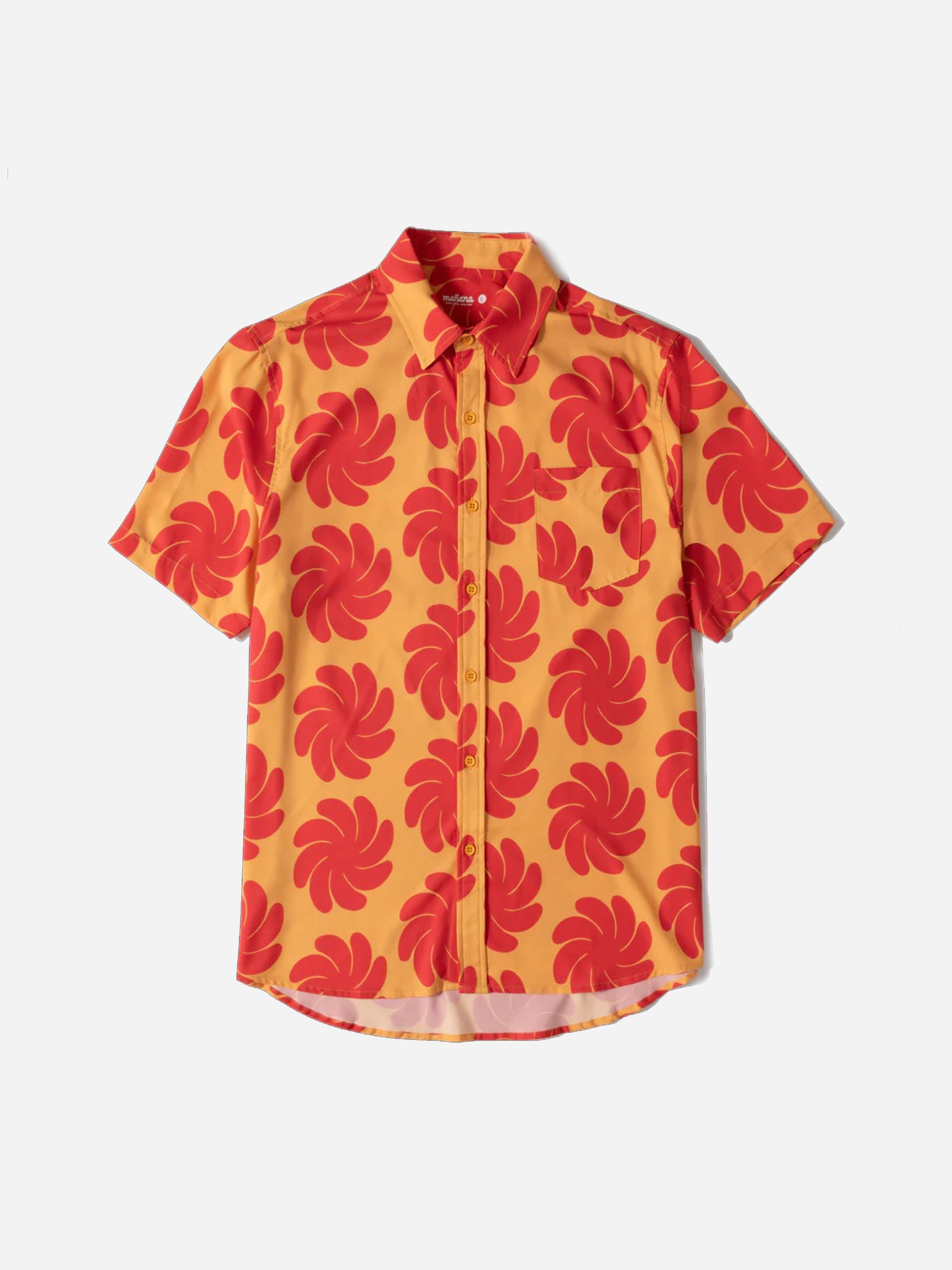Mañana X Ski Shores Men's Breeze Button Up Shirt - Saint Bernard