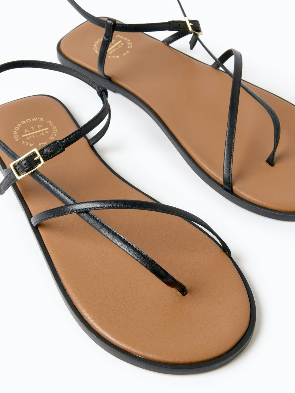 ATP Atelier Women's Capri Flat Leather Sandal - Saint Bernard