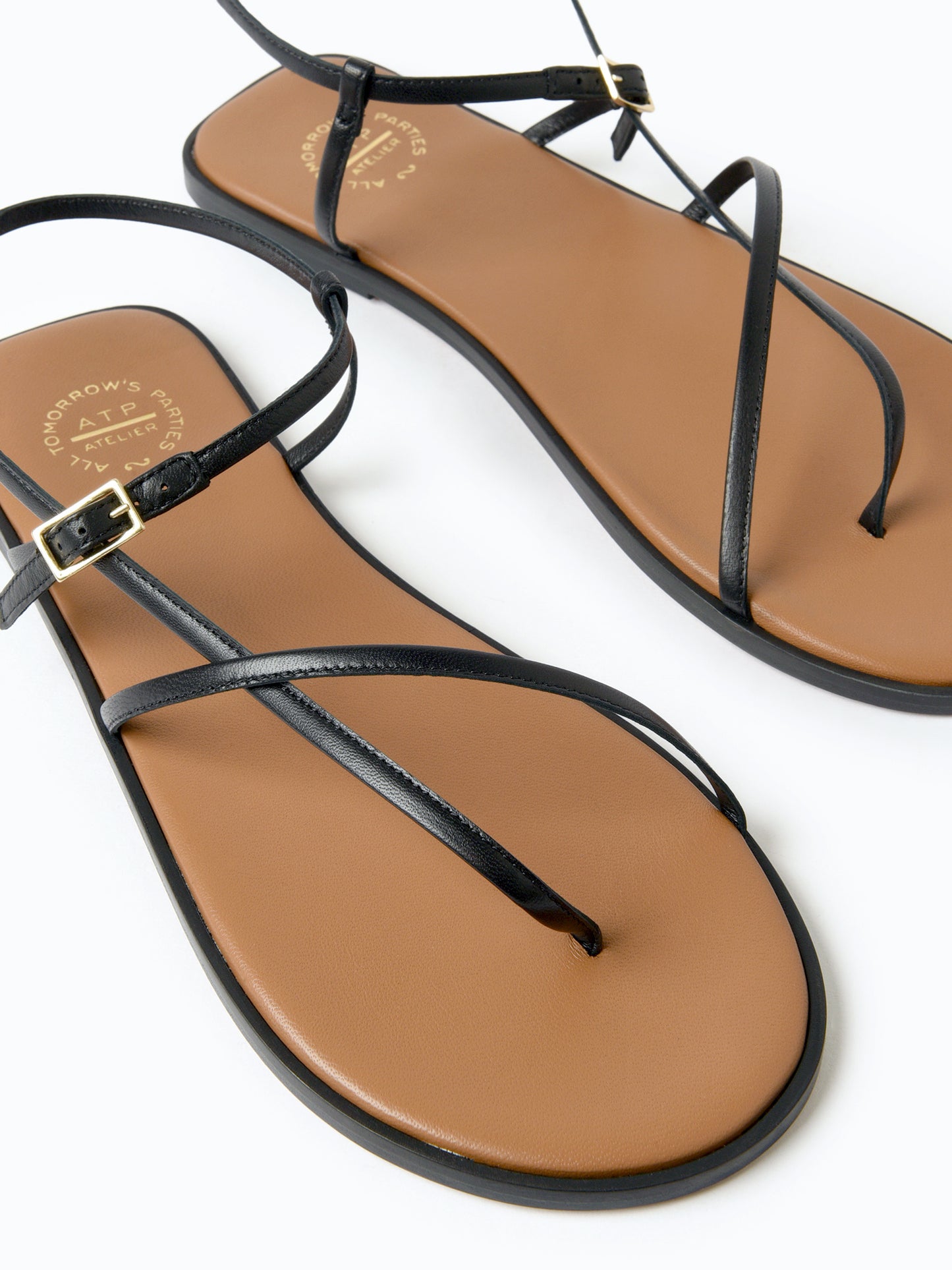 ATP Atelier Women's Capri Flat Leather Sandal - Saint Bernard