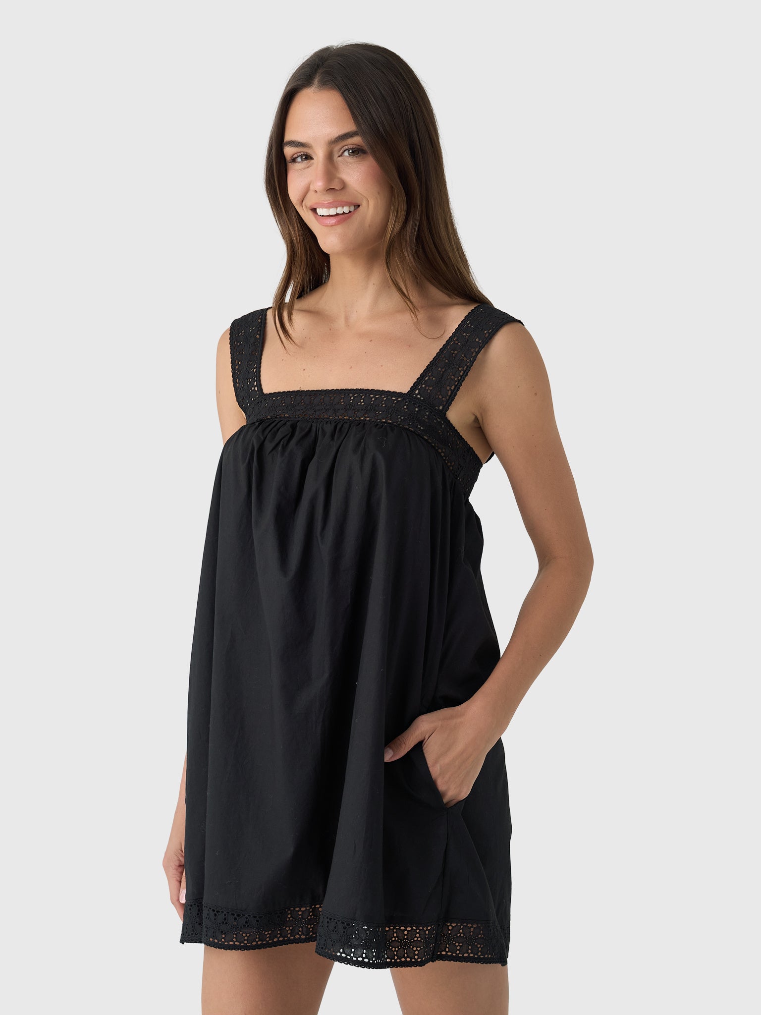 Peony Women's Broderie Mini Dress