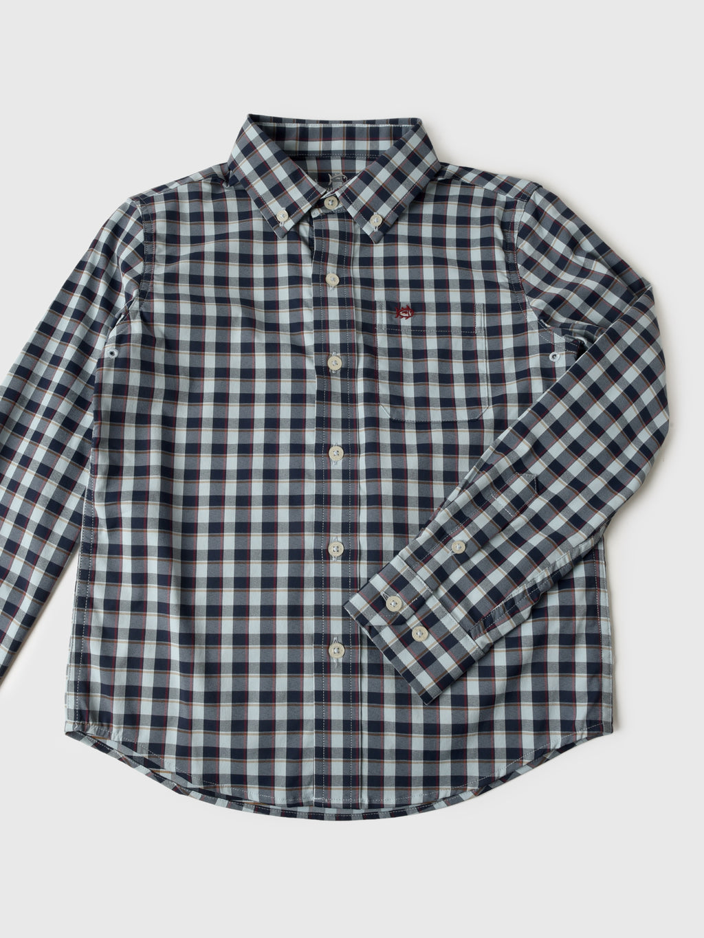 Southern Tide Boys' Intercoastal Colleton Plaid Sport Shirt - Saint Bernard