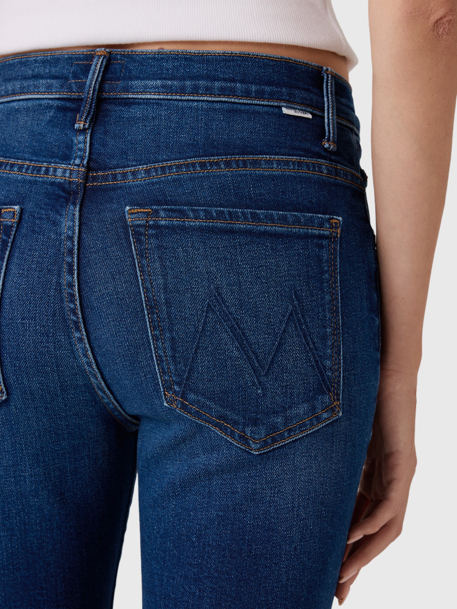 Mother Women's The Insider Ankle Step Fray Jean - Saint Bernard