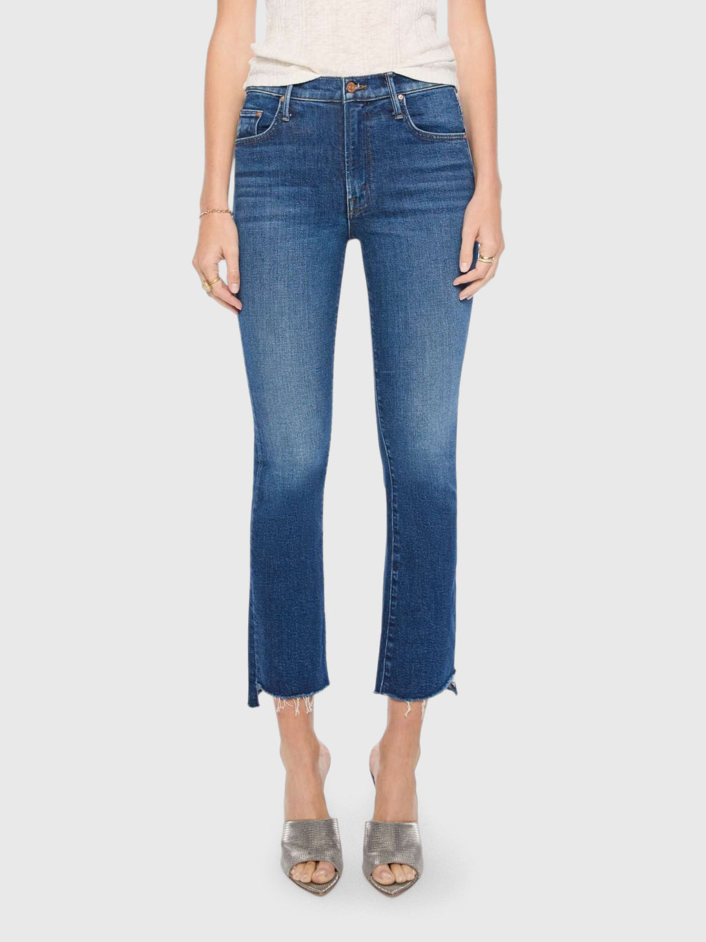 Mother Women's The Insider Ankle Step Fray Jean