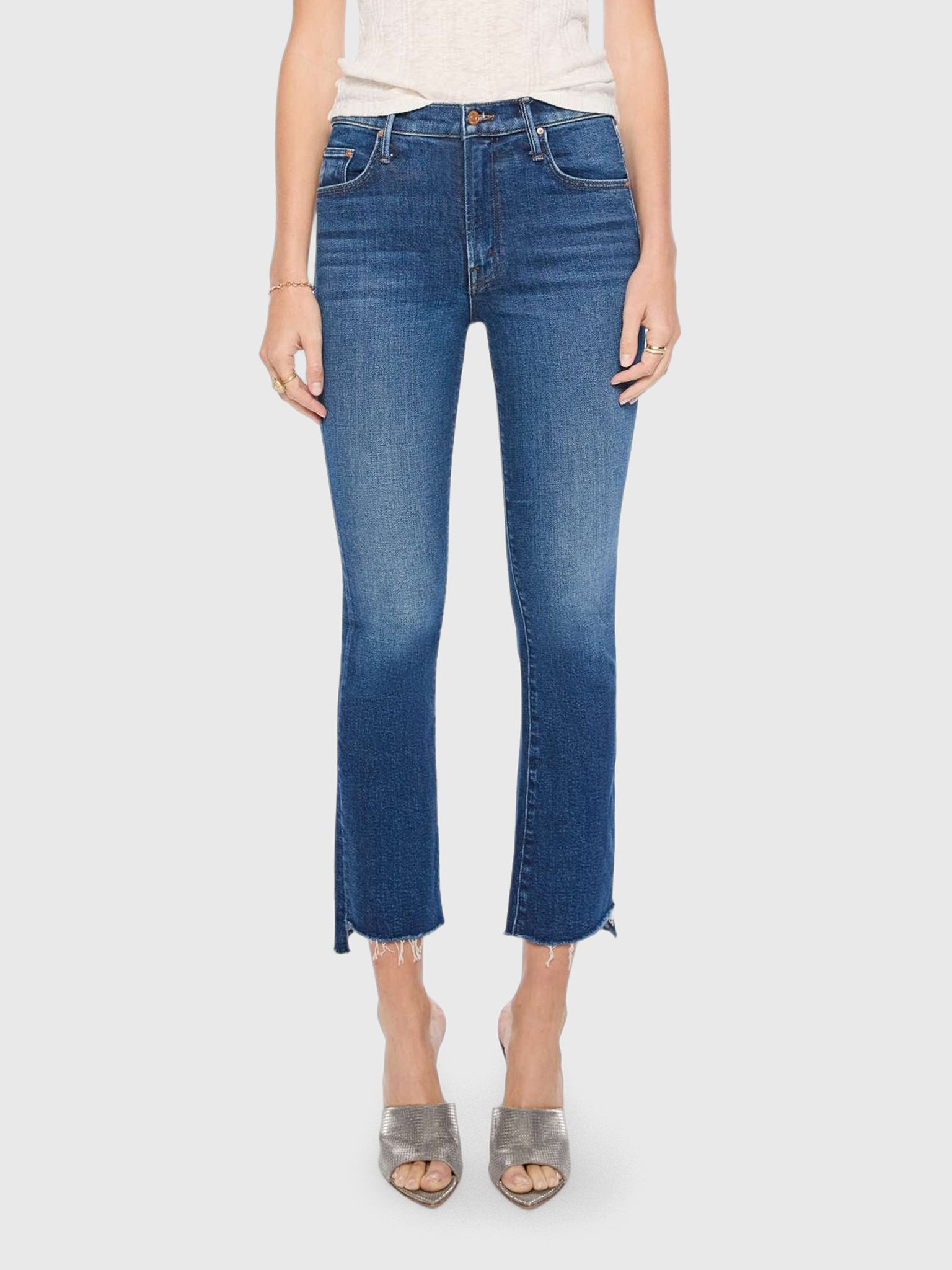 Mother Women's The Insider Ankle Step Fray Jean