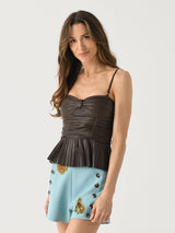 Rotate Women's Pleated Sleeveless Top - Saint Bernard