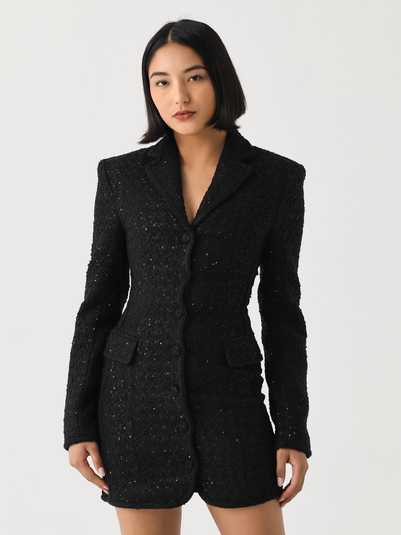 Rotate Women's Bouclé Blazer Dress - Saint Bernard
