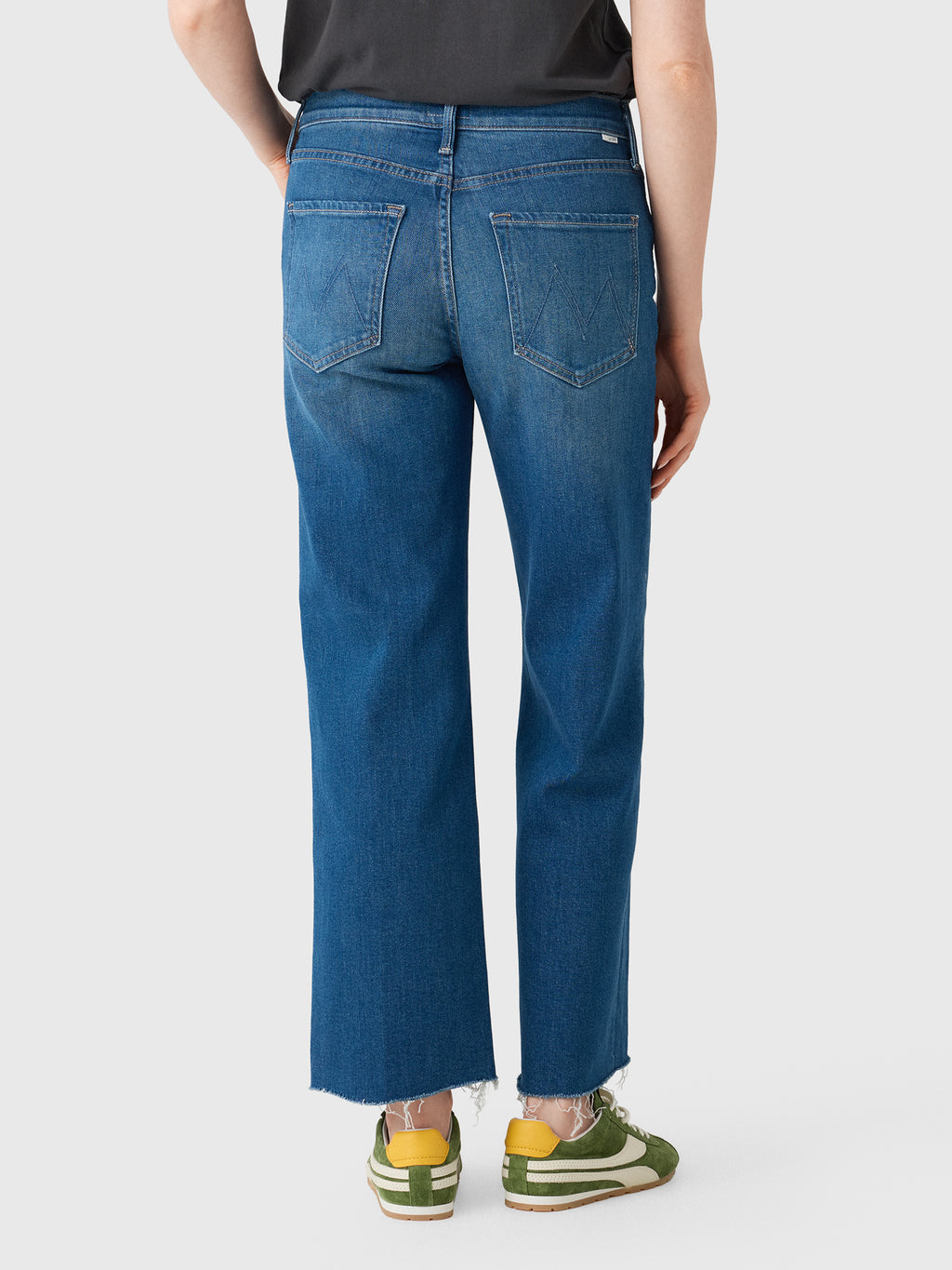 Mother Women's The Mid Rise Rambler Flood Fray Jean - Saint Bernard