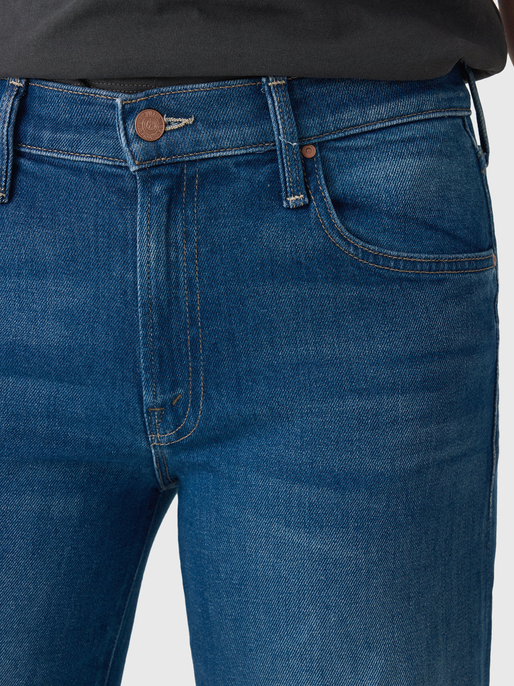 Mother Women's The Mid Rise Rambler Flood Fray Jean - Saint Bernard