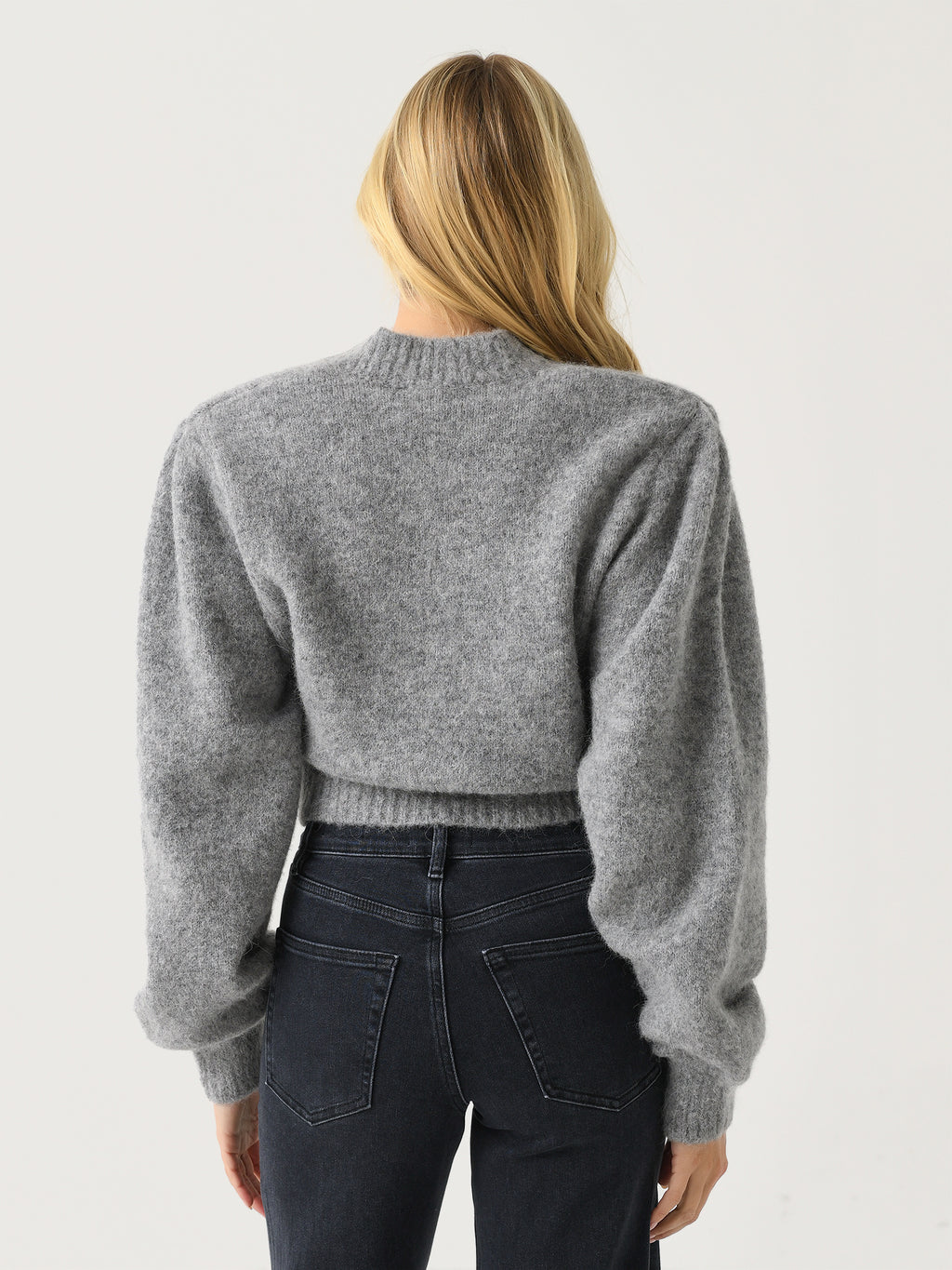 Rotate Women's Knit Cropped Cardigan - Saint Bernard