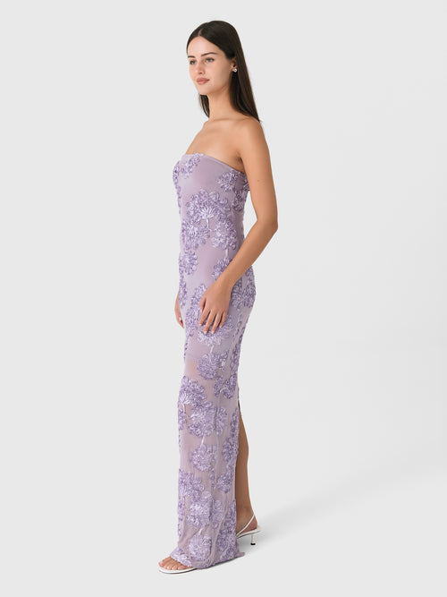 Rotate Women's 3D Mesh Maxi Dress