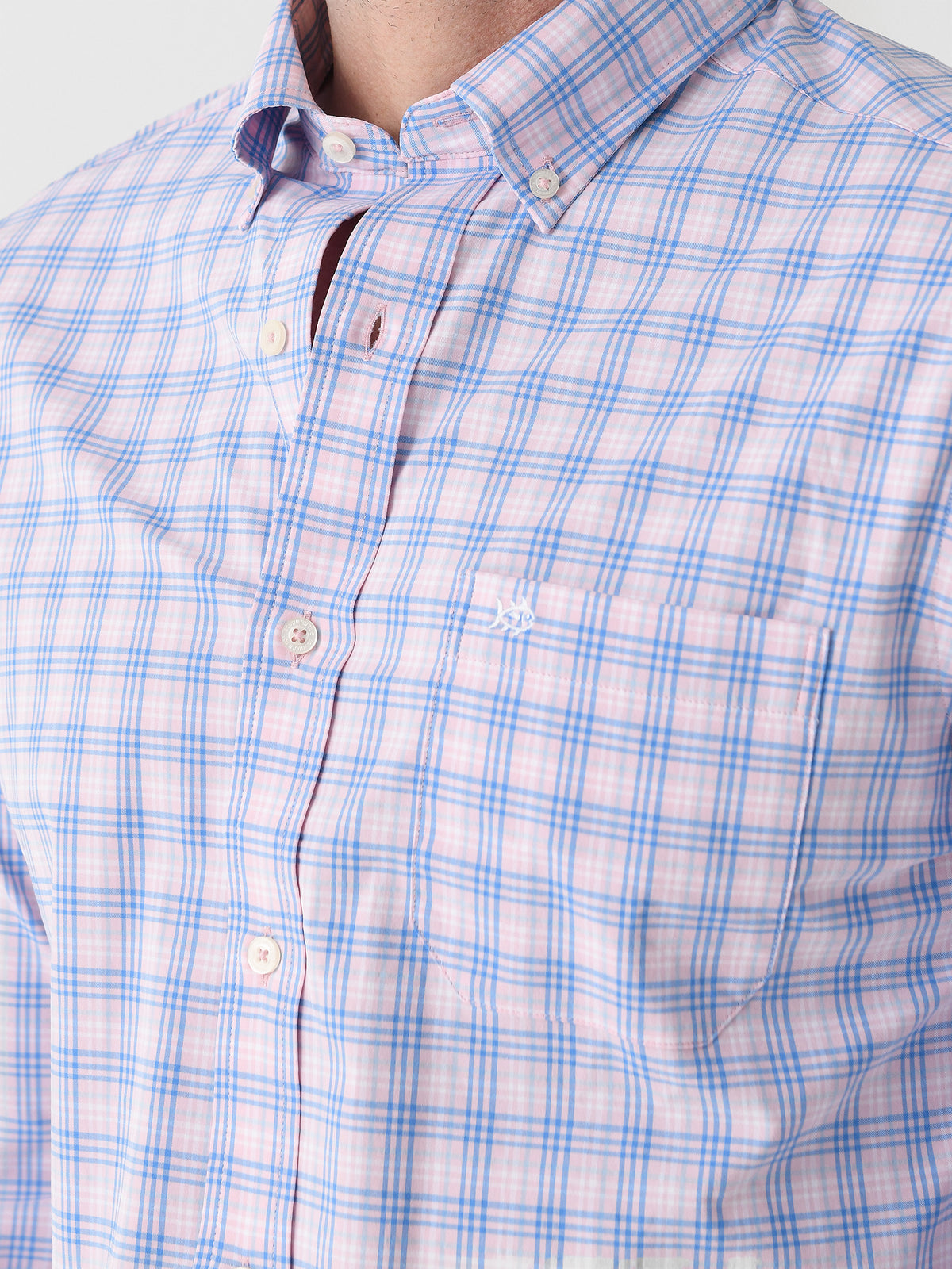 Southern Tide Men's Intercoastal Burkes Beach Plaid Long Sleeve Sport