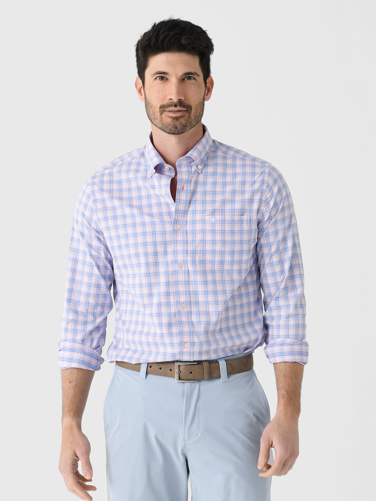Southern Tide Men's Intercoastal Burkes Beach Plaid Long Sleeve Sport