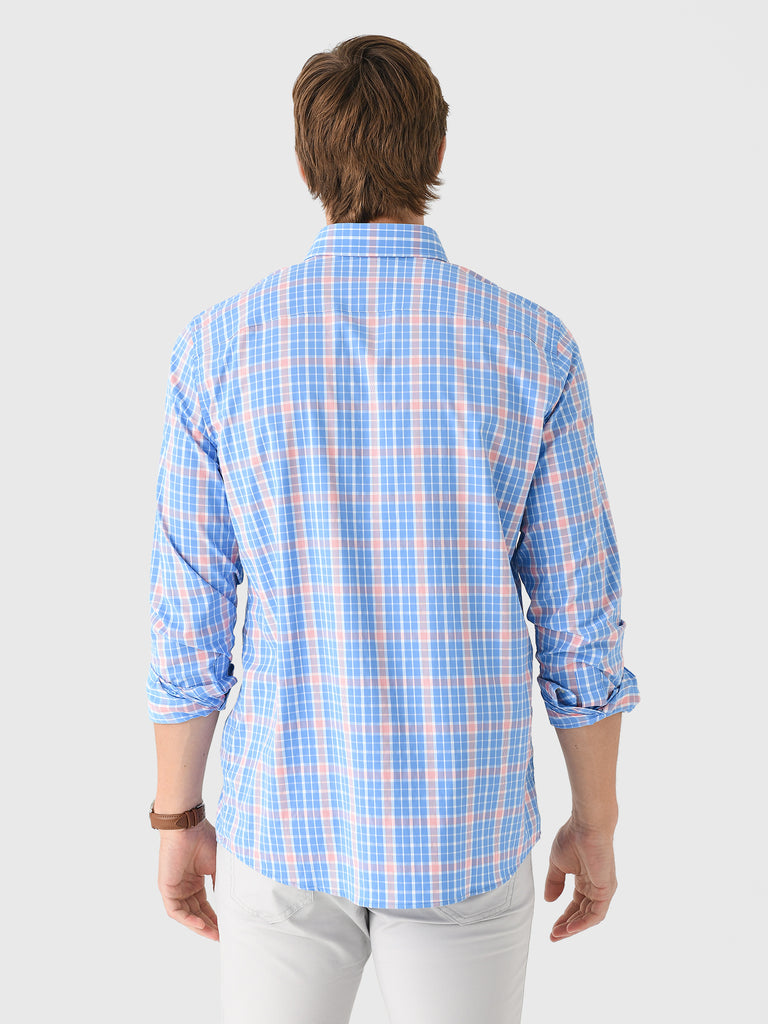 Southern Tide Men's Beckenham Plaid Intercoastal Long Sleeve Sport Shi