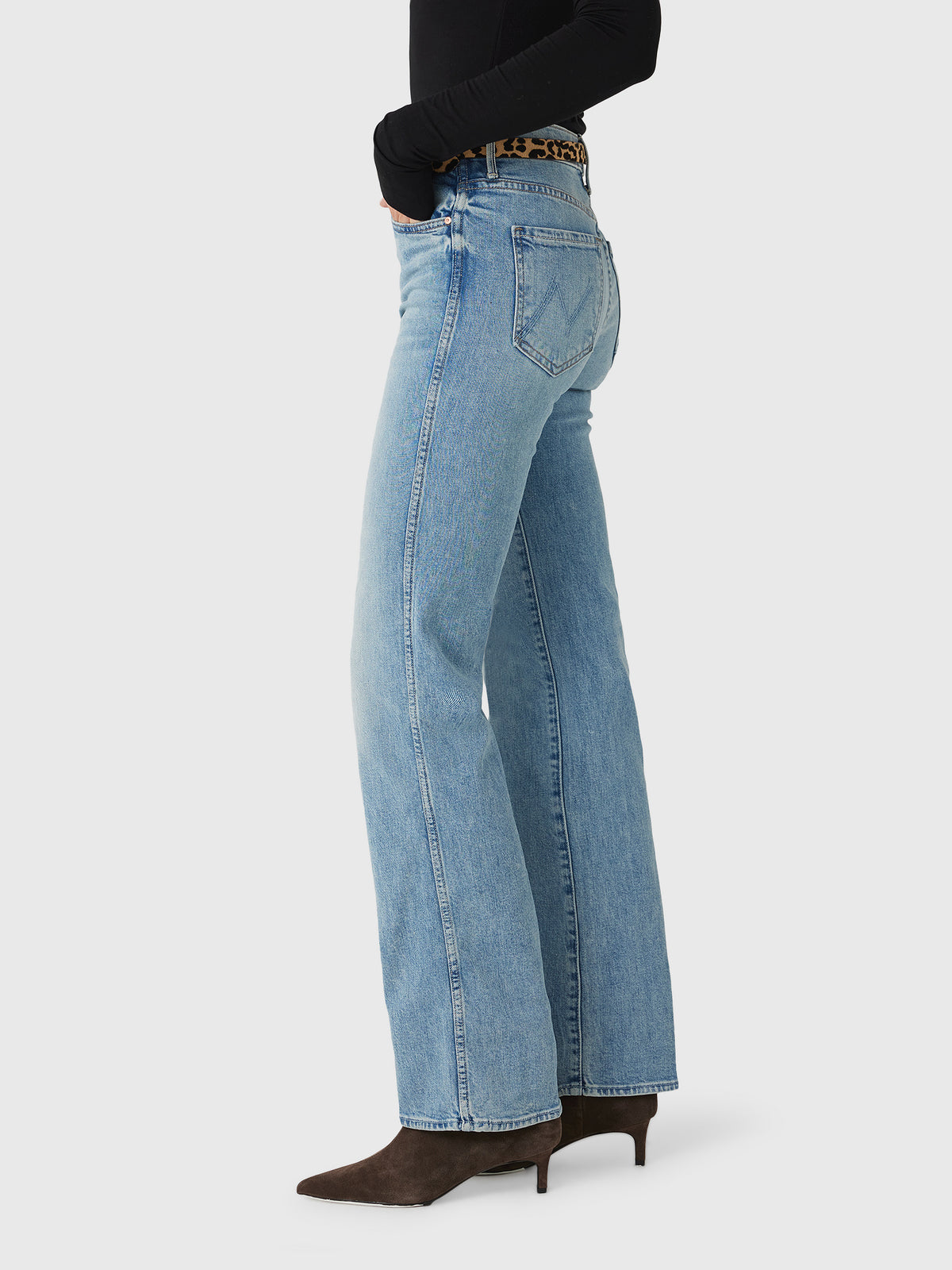Mother Women's The Kick It Double Sneak Jean - Saint Bernard