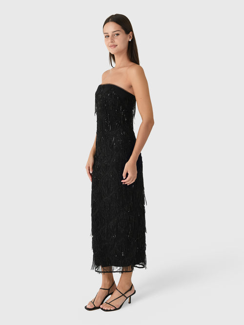 rotate sequin midi dress ROTATE BIRGER CHRISTENSEN sequin-embellishment Midi Dress | Brown