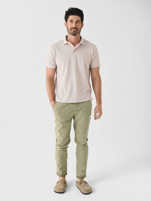 Southern Tide Men's Linen Cotton Sandwave Polo
