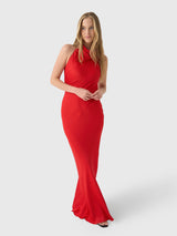 Rotate Women's Satin Maxi Dress - Saint Bernard