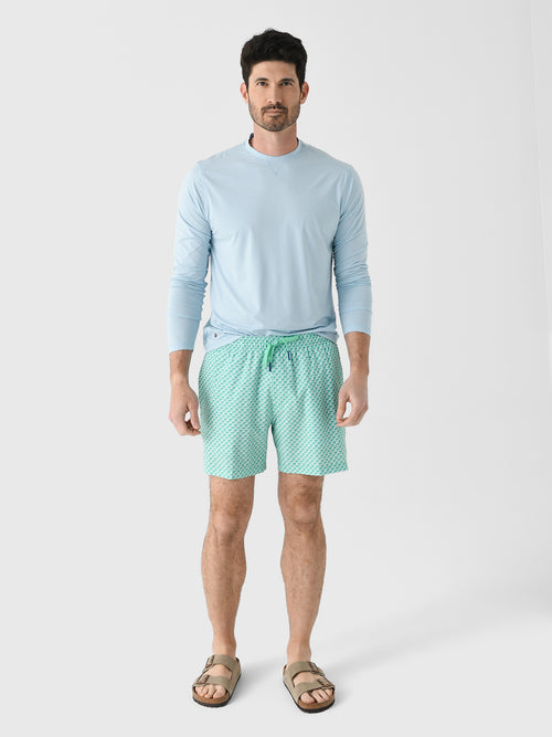 Southern Tide Men's Green There Done That Swim Trunk