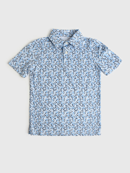 Southern Tide Boys' Petal Party Printed Performance Polo