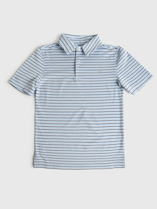 Southern Tide Boys' Driver Oyster Creek Stripe Polo
