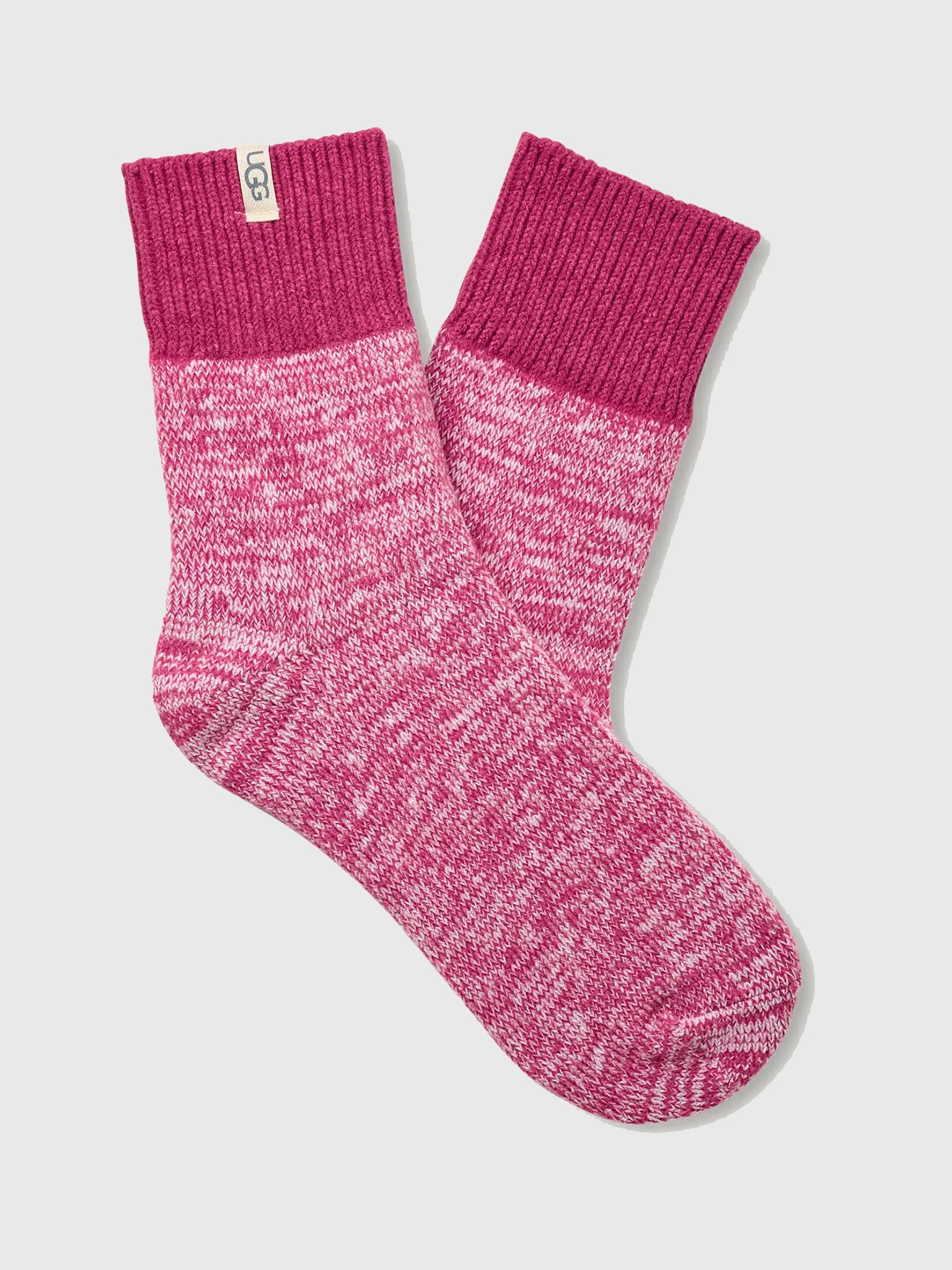 UGG Women's Rib Knit Slouchy Quarter Socks - Saint Bernard