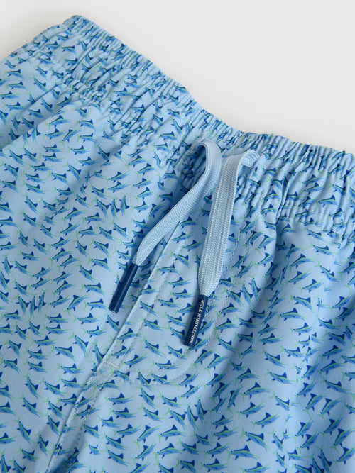 Southern Tide Boys' Fintastic Swim Trunk