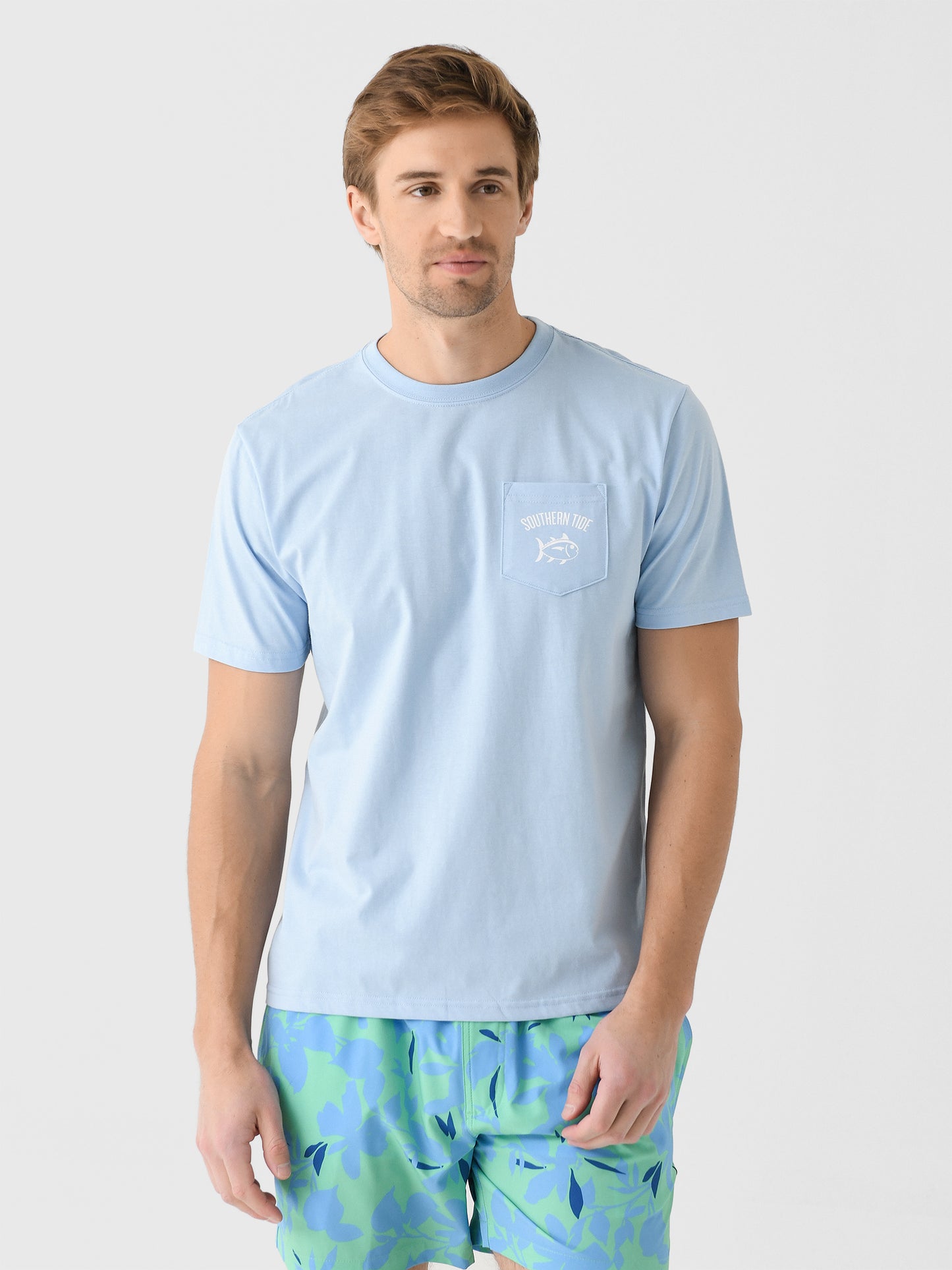 Southern Tide Men's Ships And Seagulls Short Sleeve T-Shirt - Saint Bernard