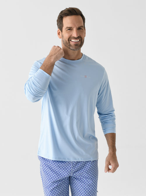 Southern Tide Men's Low Country Est. 06 Long Sleeve Performance T-Shirt