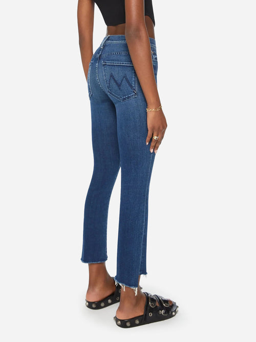 Mother Women's The Insider Crop Step Fray Jean