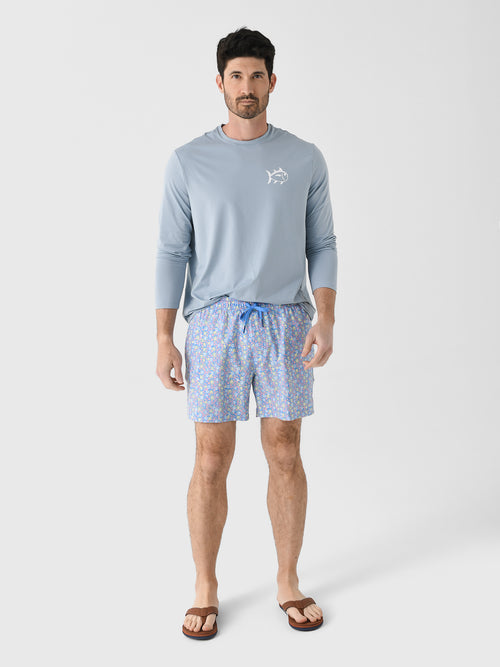 Southern Tide Men's Lifeguard Tower Long Sleeve Performance T-Shirt