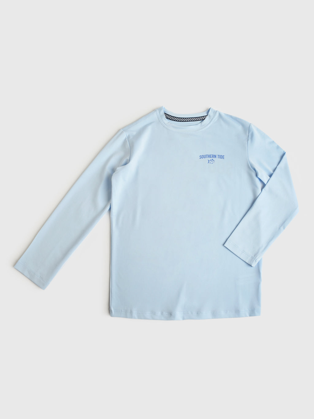 Southern Tide Boys' Blue Sails Long Sleeve Performance T-Shirt - Saint Bernard