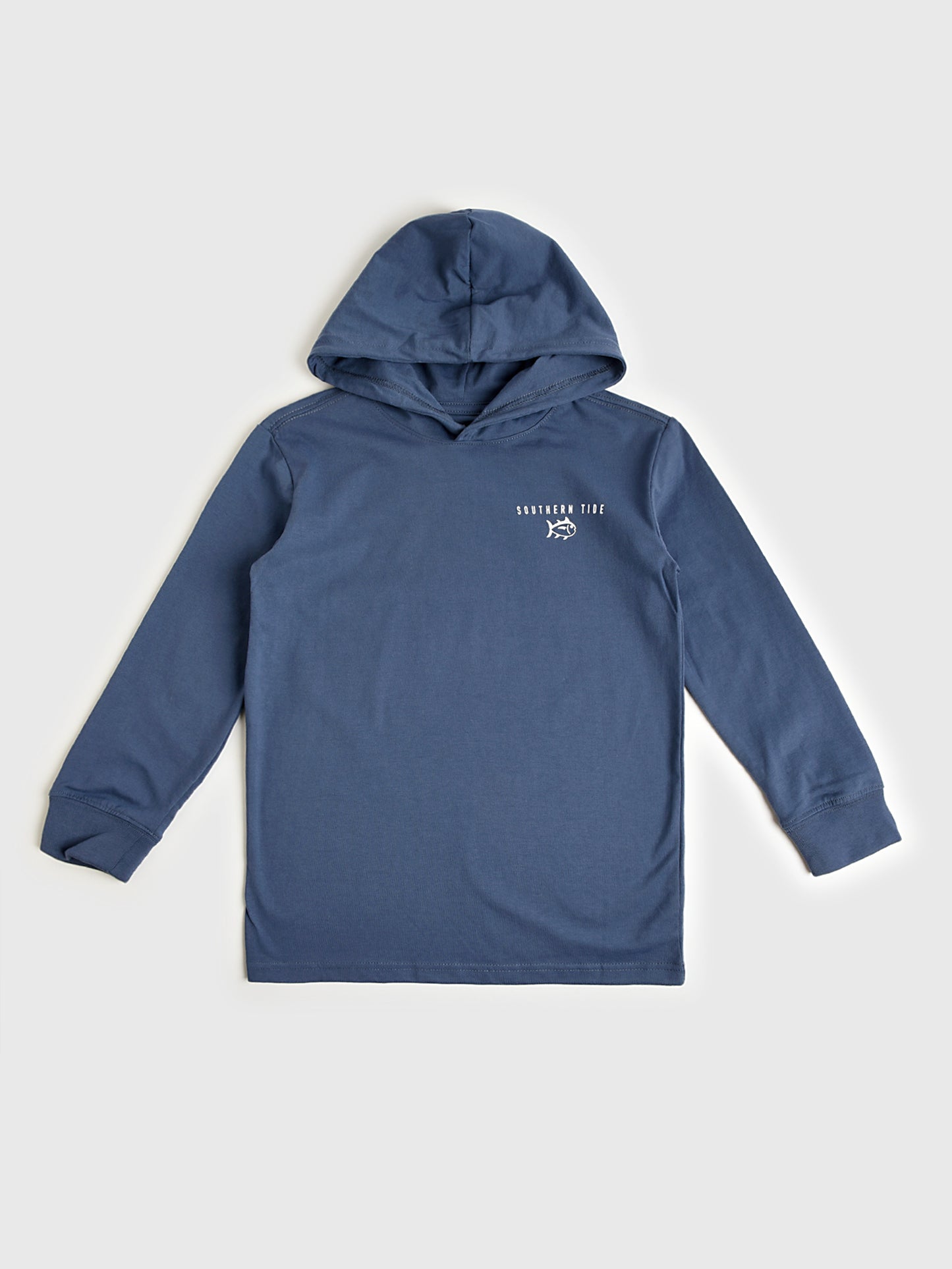 Southern Tide Boys' Shark Tooth Skipjack Long Sleeve Hoodie T-Shirt - Saint Bernard