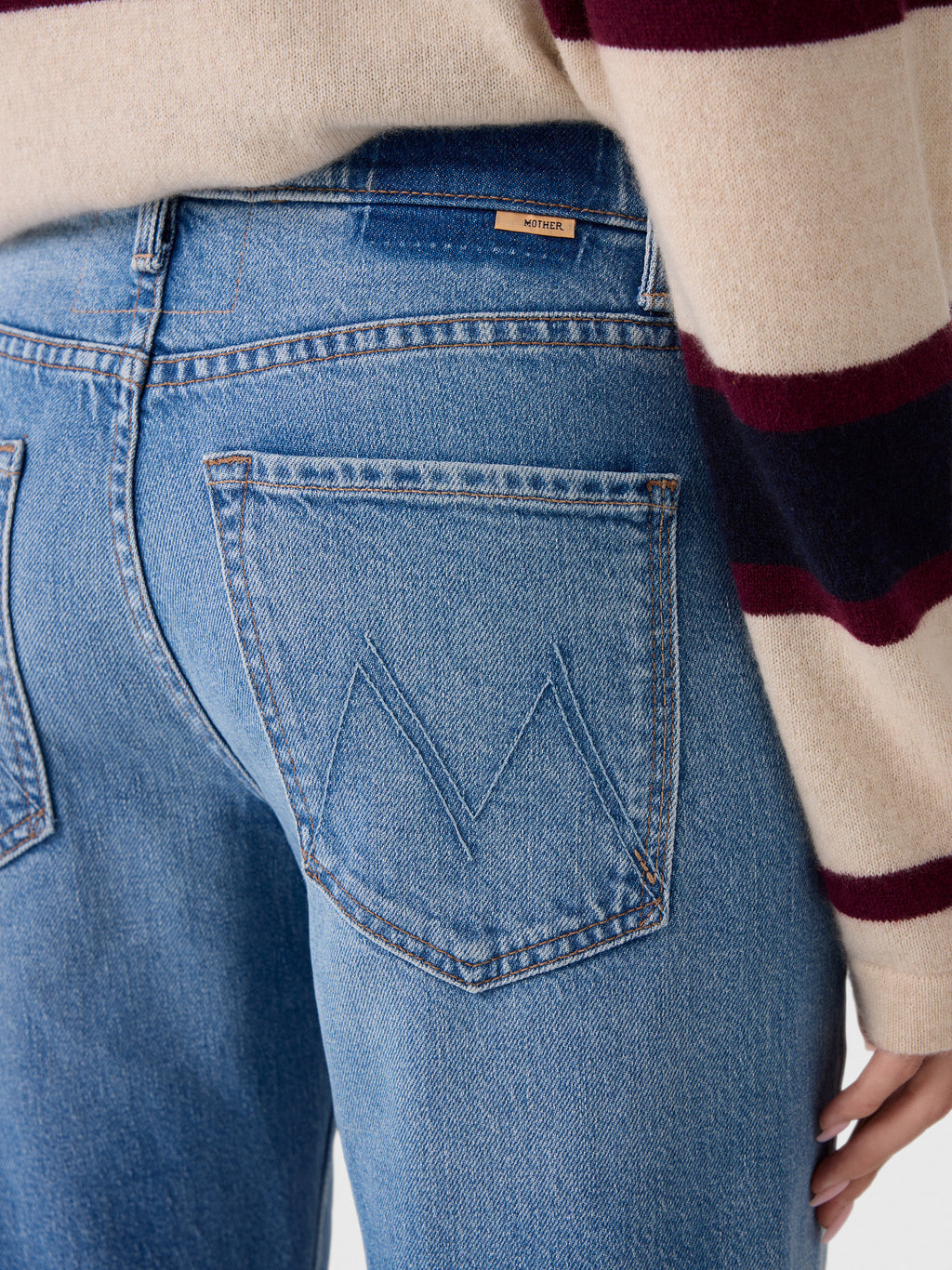 Mother Women's The Bookie Twist Skimp Jean - Saint Bernard