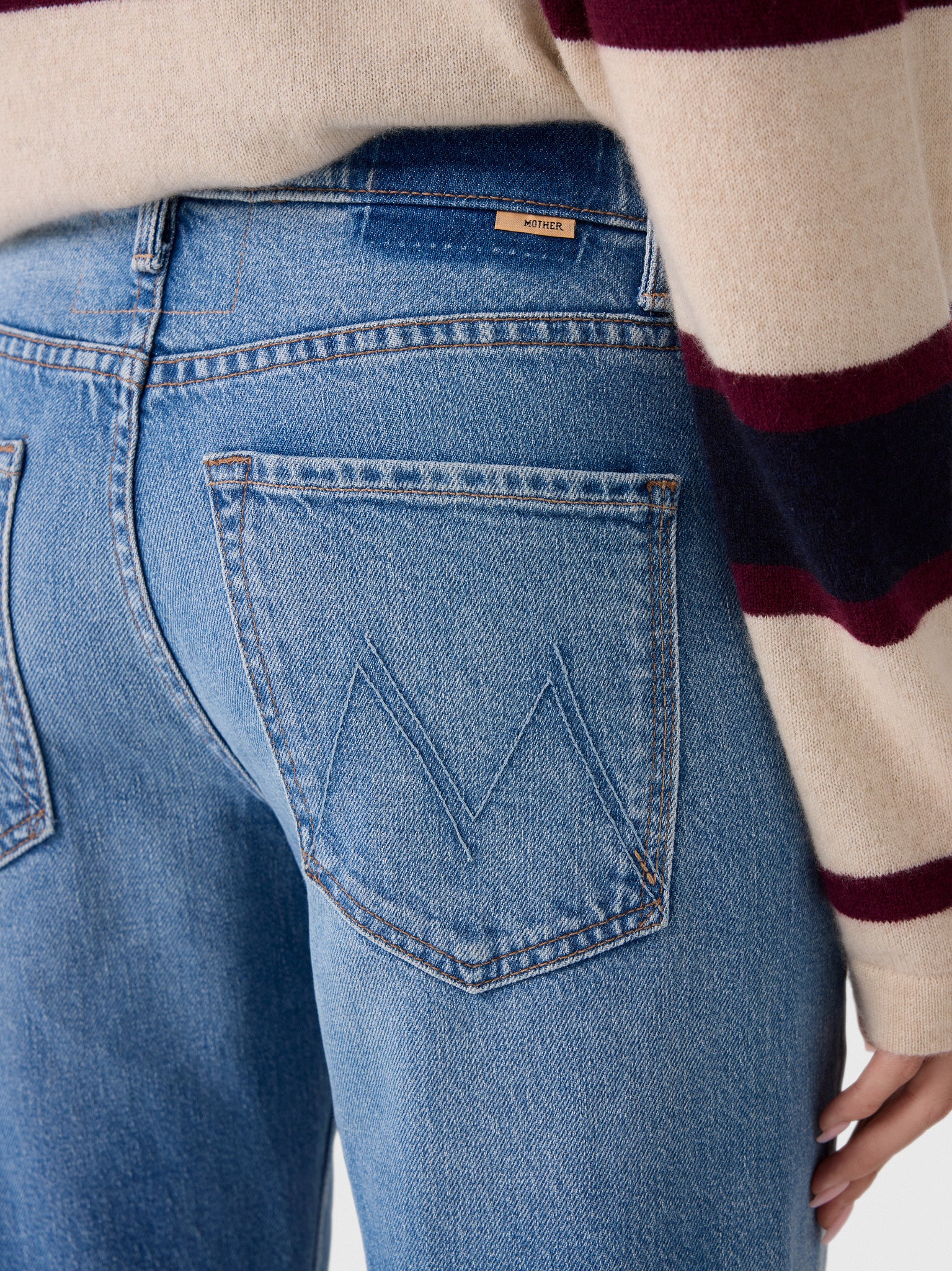 Mother Women's The Bookie Twist Skimp Jean - Saint Bernard