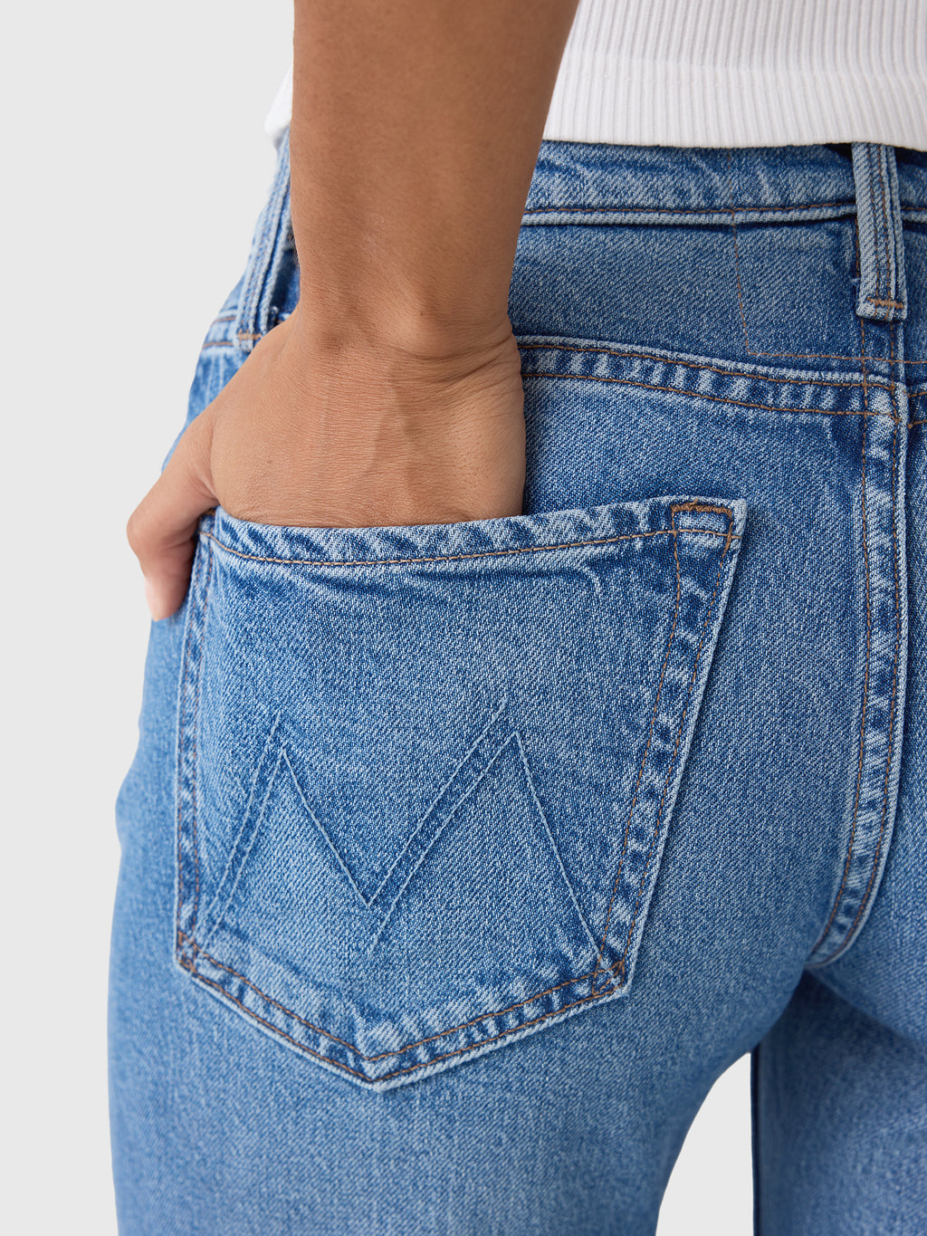 Mother Women's The Bookie Twist Skimp Jean - Saint Bernard
