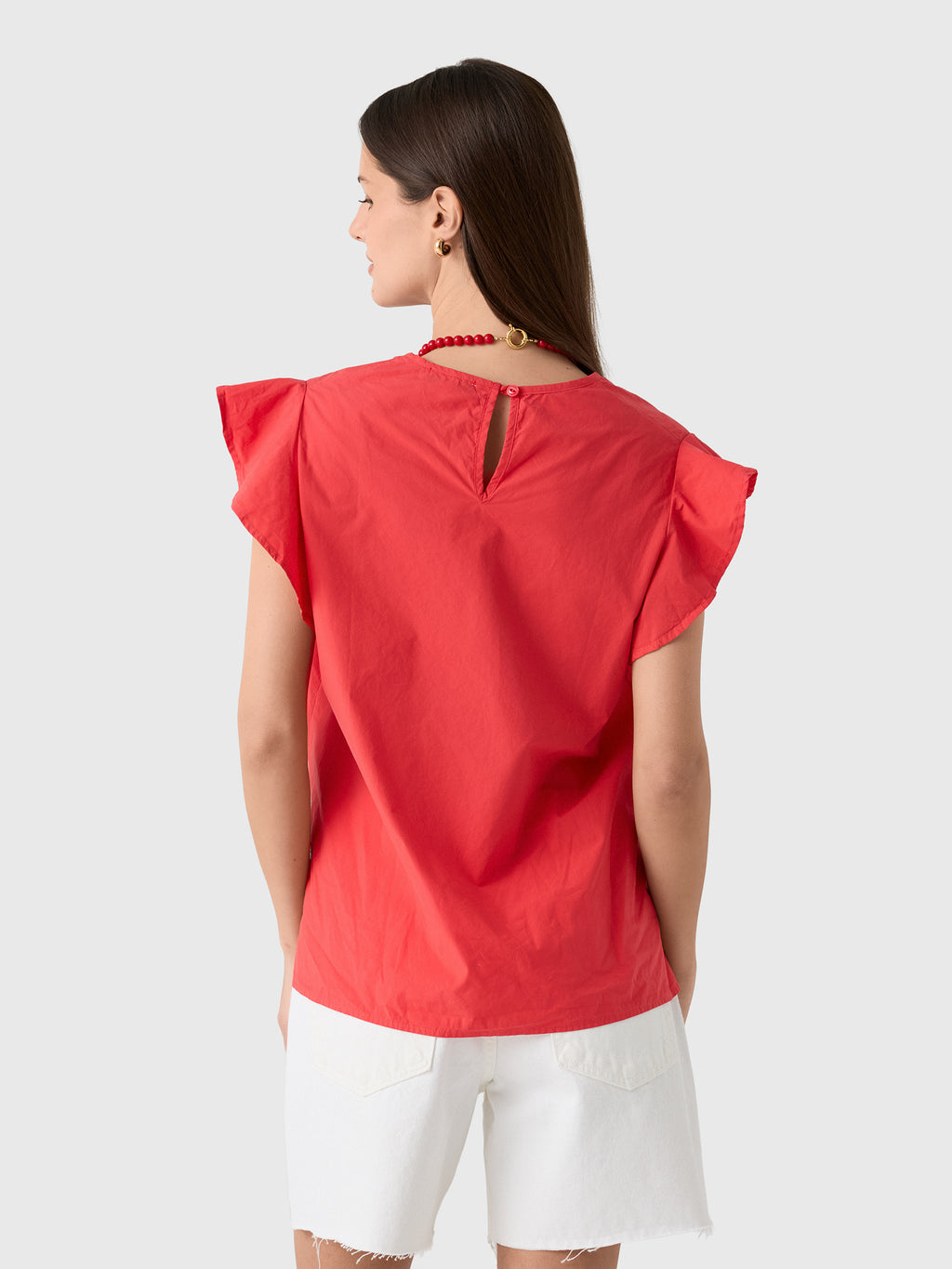 MVG Women's Ruffle Sleeve Top - Saint Bernard