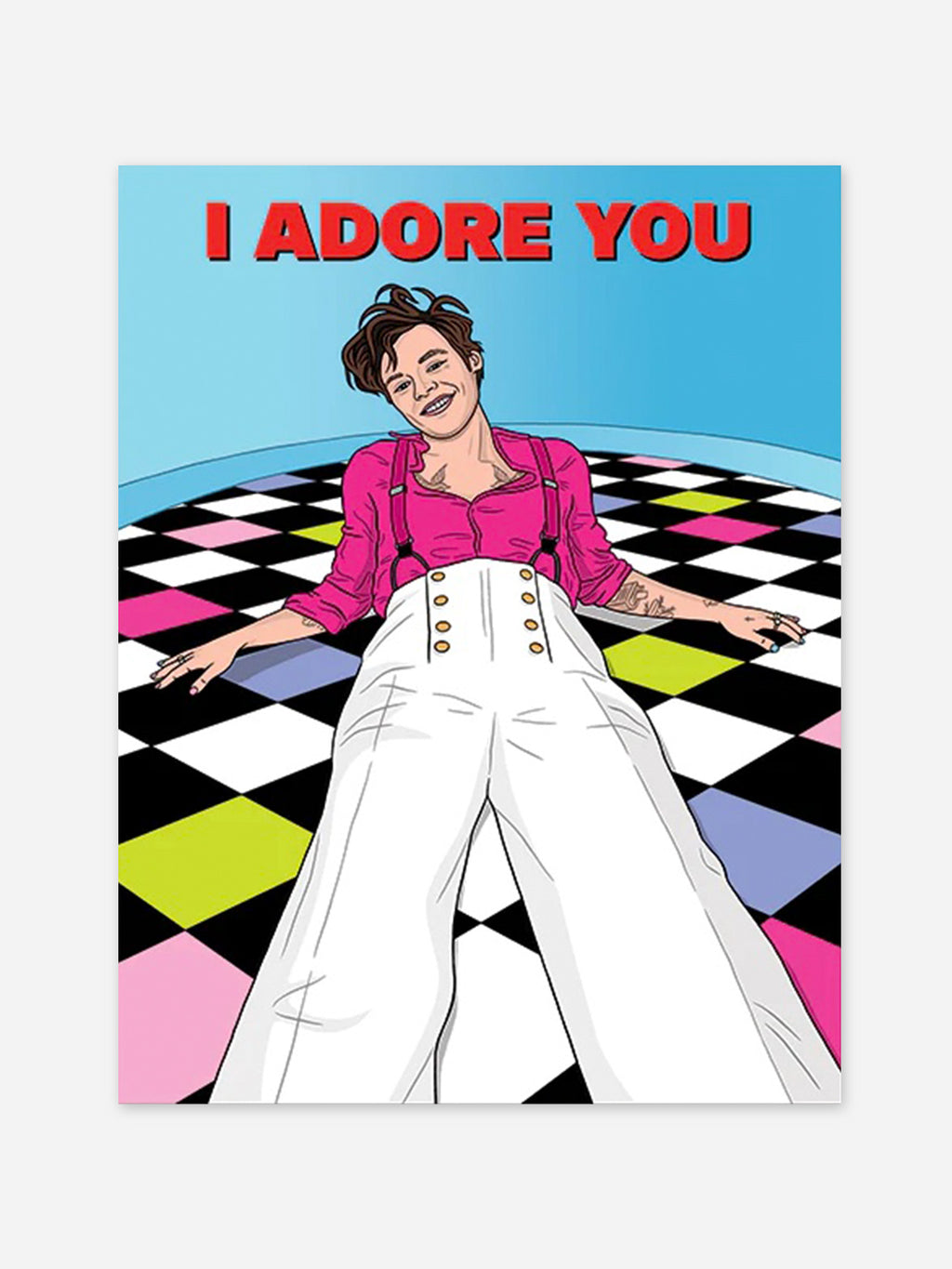 The Found Harry I Adore You Card - Saint Bernard