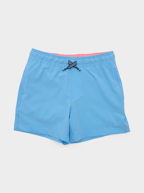Southern Tide Boys' Solid Maritime Swim Trunk