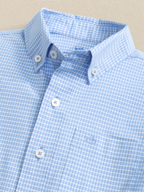 Southern Tide Boys' Charleston Crofton Plaid Sport Shirt