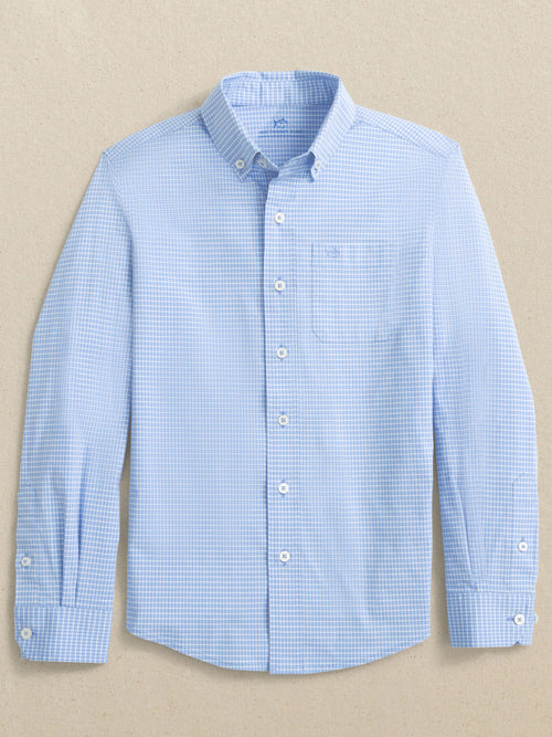 Southern Tide Boys' Charleston Crofton Plaid Sport Shirt