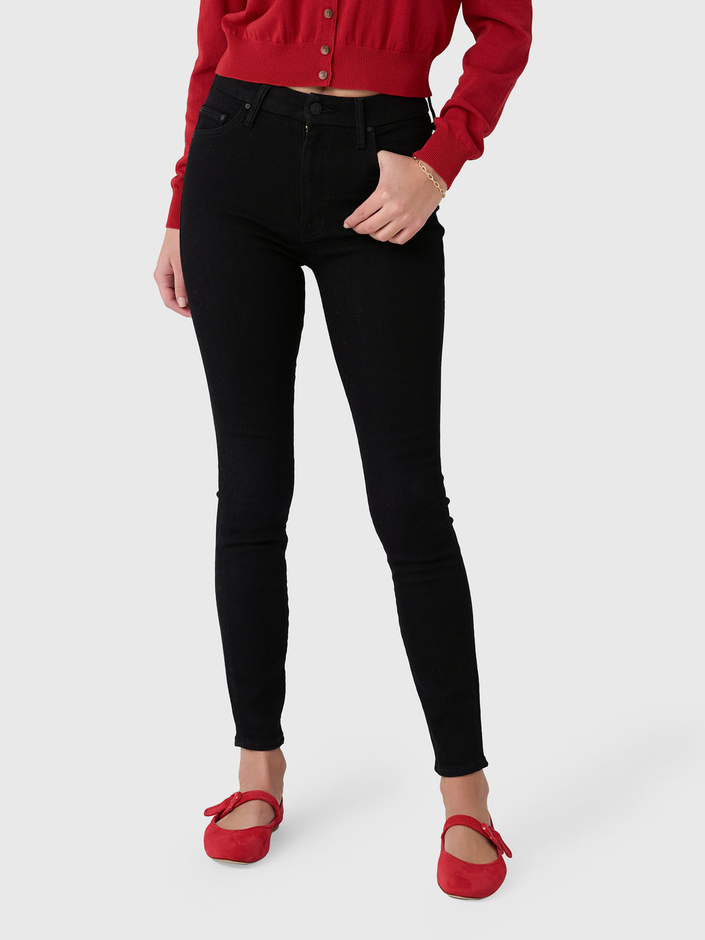 Mother Women's High Waisted Looker Jean - Saint Bernard