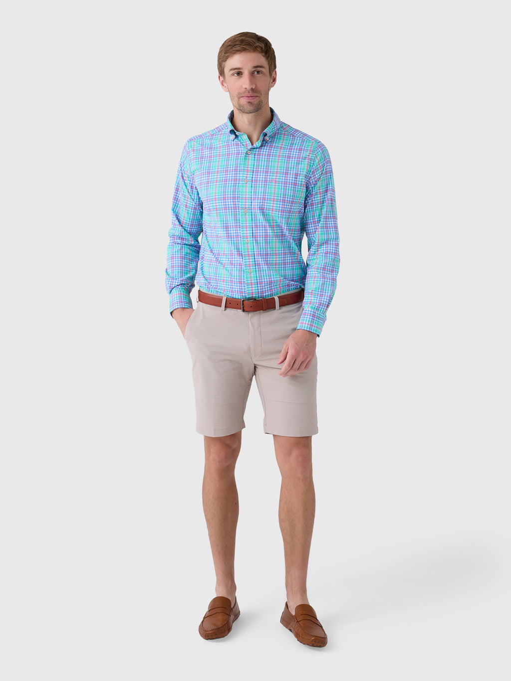 Southern Tide Men's Ocean Isle Coastal Breeze® Sport Shirt - Saint Bernard