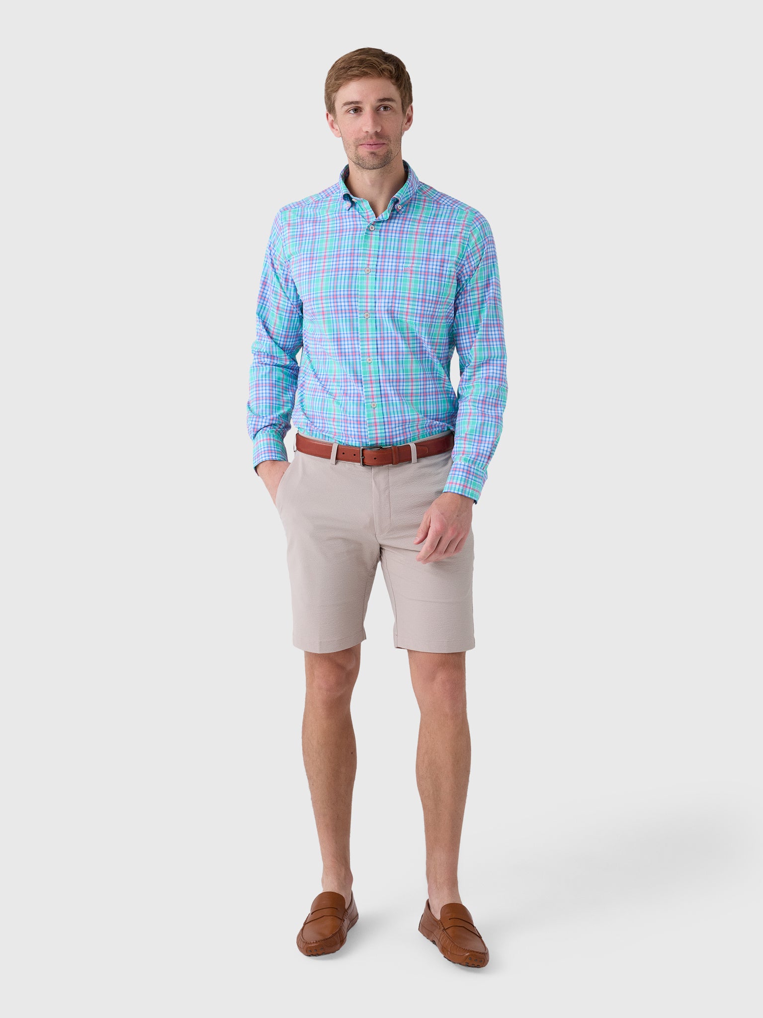 Southern Tide Men's Ocean Isle Coastal Breeze® Sport Shirt - Saint Bernard