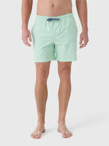 Southern Tide Men's Palmy Vibes Maritime Swim Trunk - Saint Bernard