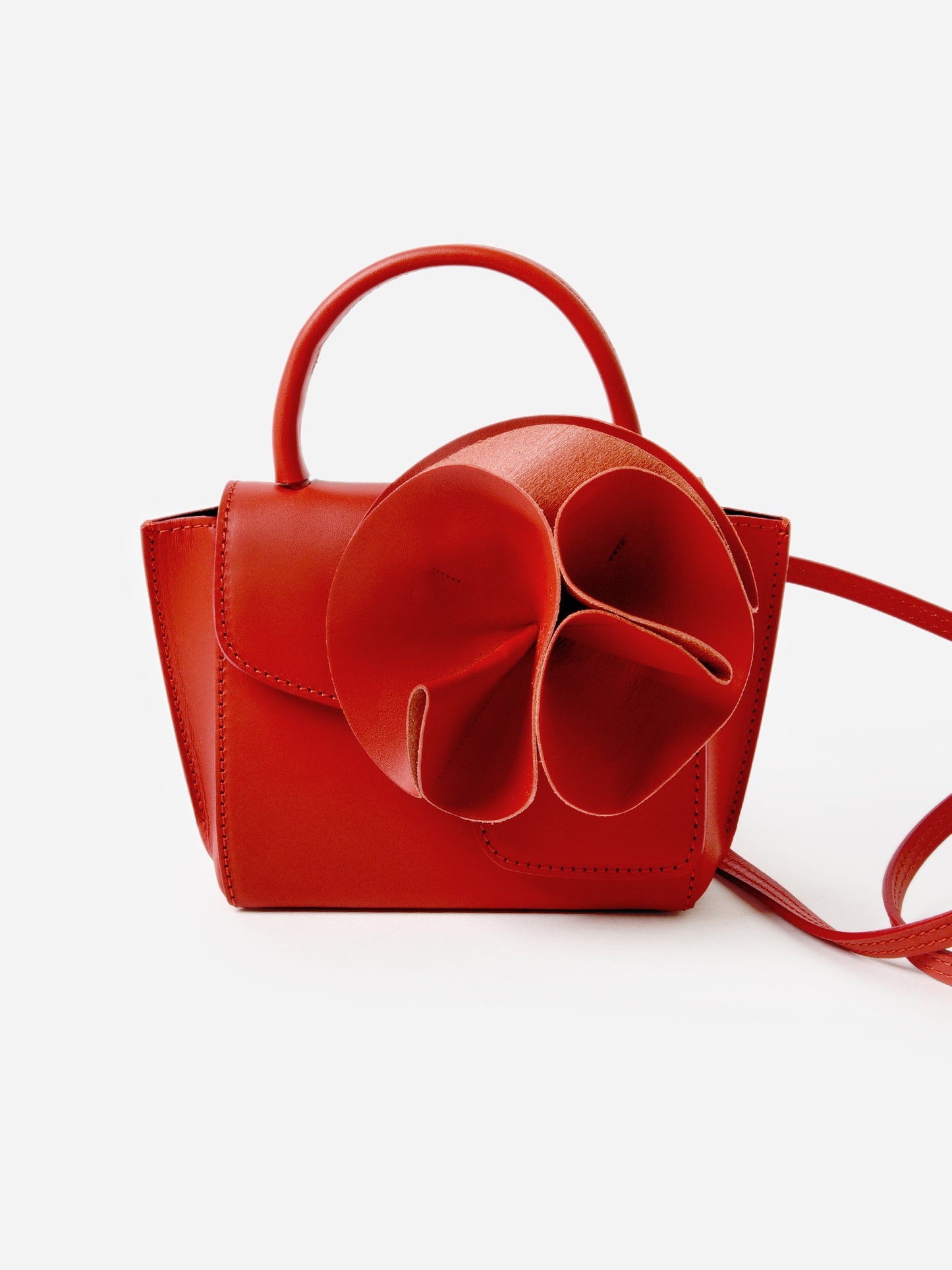 ATP Atelier Montalcino Rose Leather Mini Handbag