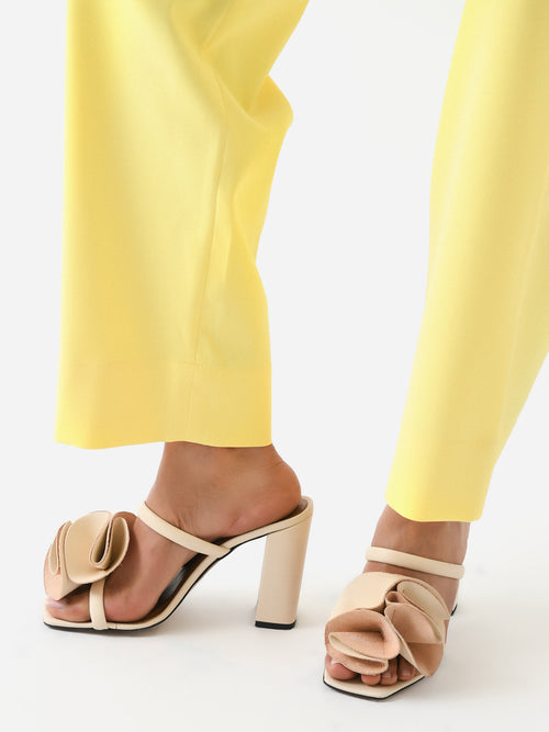 ATP Atelier Women's Fossalto Leather Heel Sandal